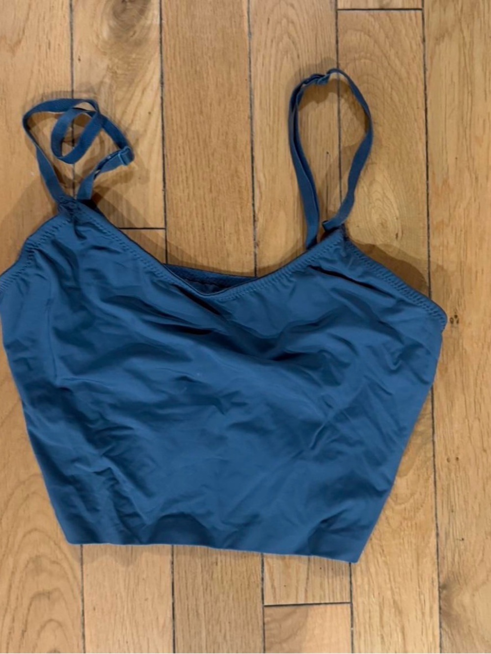 Urban Outfitters Blue grey Cropped Tank Top